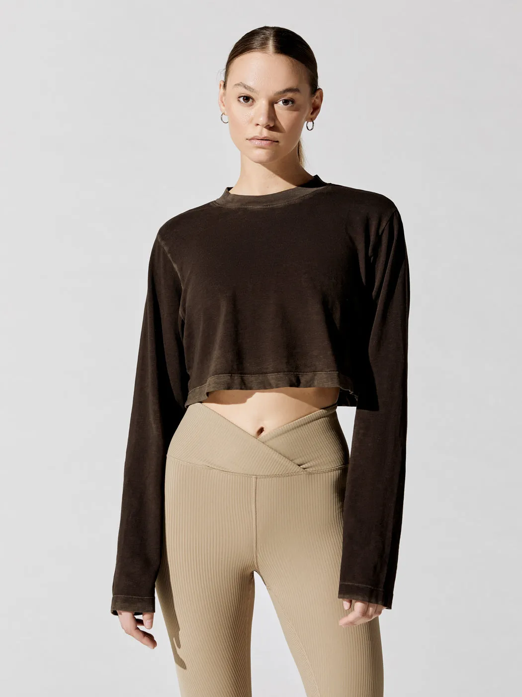 Tokyo Crop Shirt - Vintage Espresso sold by Carbon38 product image thumbnail 4