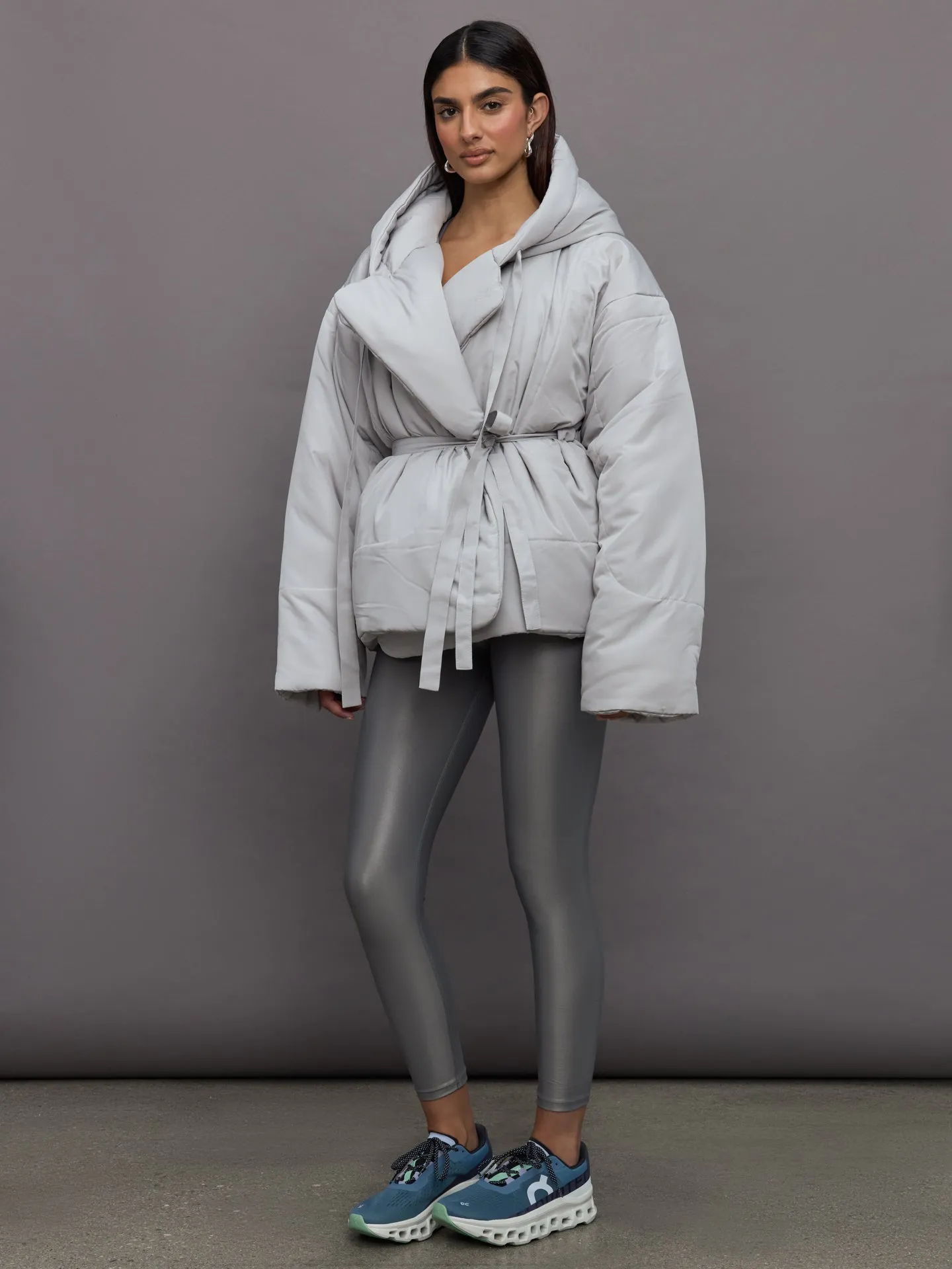 Hooded Sleeping Bag Coat Short - Dove sold by Carbon38 product image thumbnail 3
