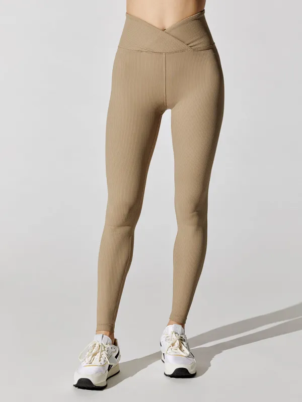 Veronica Ribbed Legging - Caribou sold by Carbon38