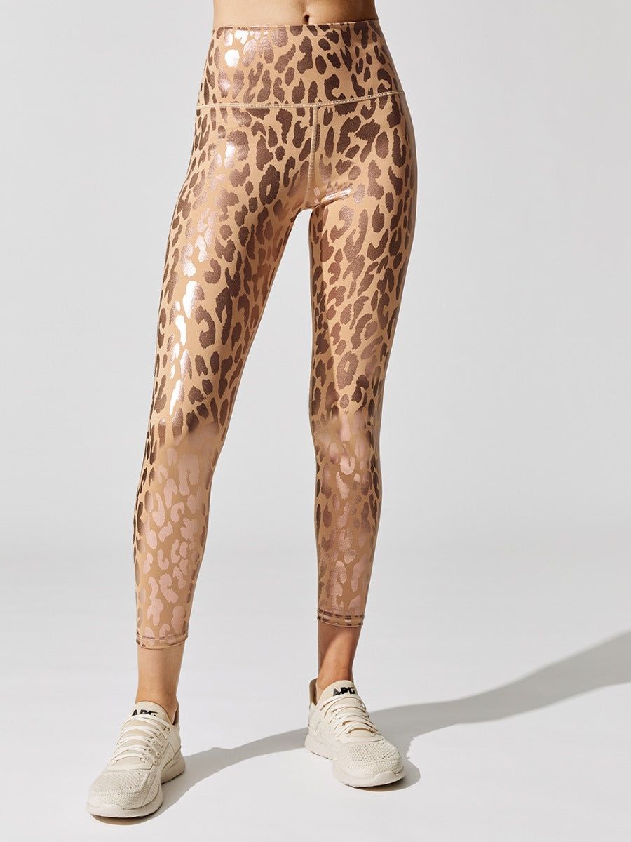 Metallic Leopard High Rise 7/8 Legging - Sandstone Leopard sold by Carbon38 product image thumbnail 4