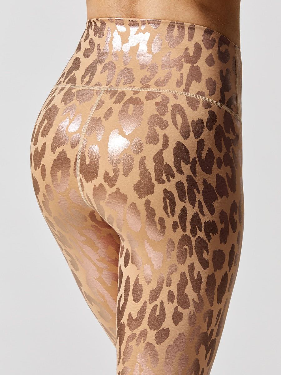Metallic Leopard High Rise 7/8 Legging - Sandstone Leopard sold by Carbon38 product image thumbnail 5