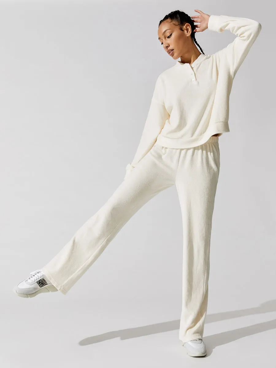 Terry Henley Sweatshirt - Peony sold by Carbon38 product image thumbnail 5