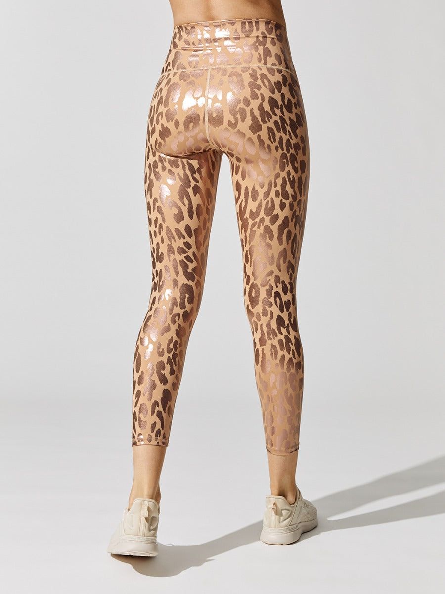 Metallic Leopard High Rise 7/8 Legging - Sandstone Leopard sold by Carbon38 product image thumbnail 3