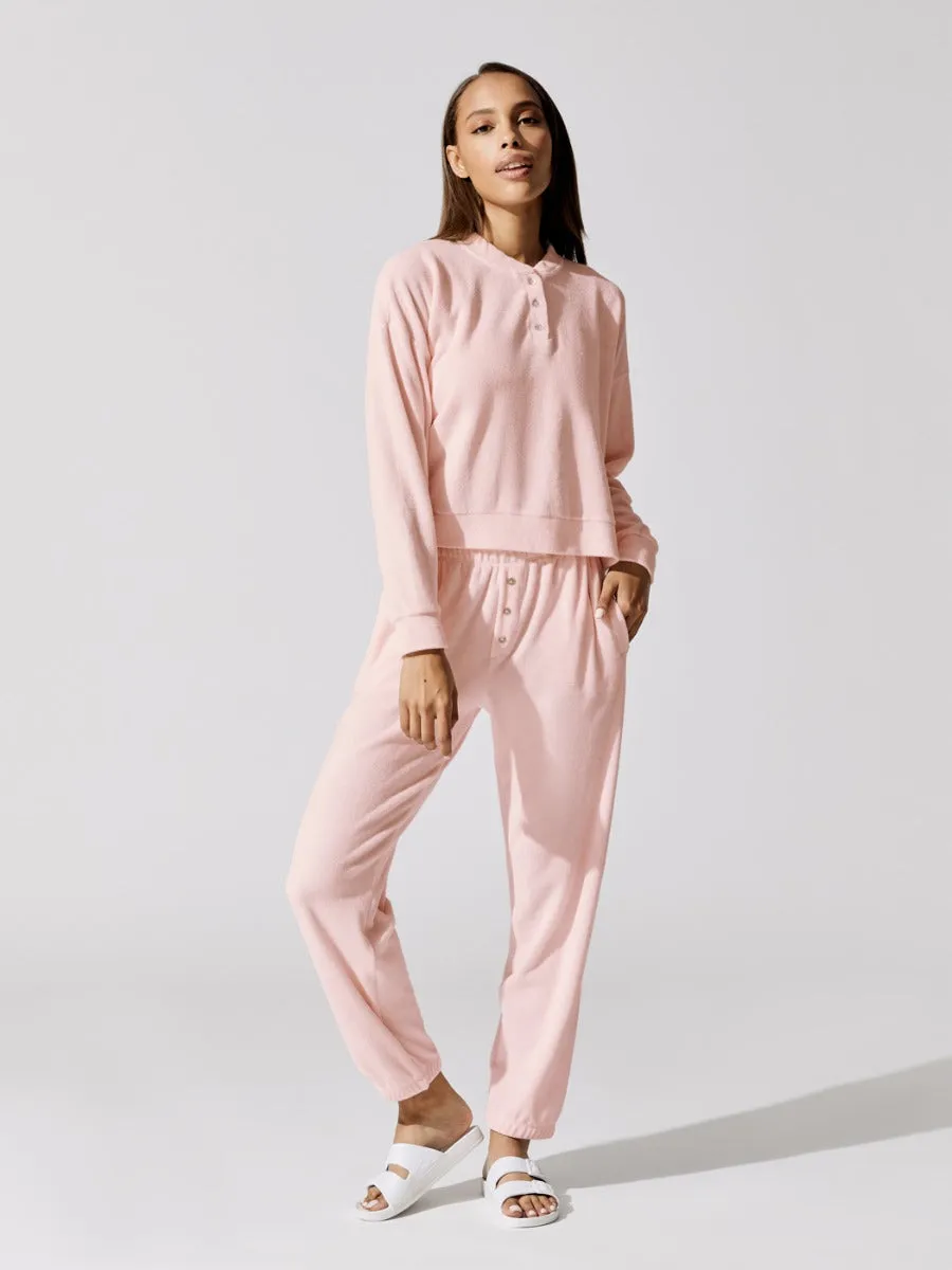 Terry Henley Sweatshirt - Peony sold by Carbon38 product image thumbnail 4