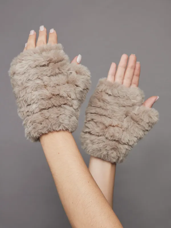 Faux Mandy Mittens - Palomino sold by Carbon38