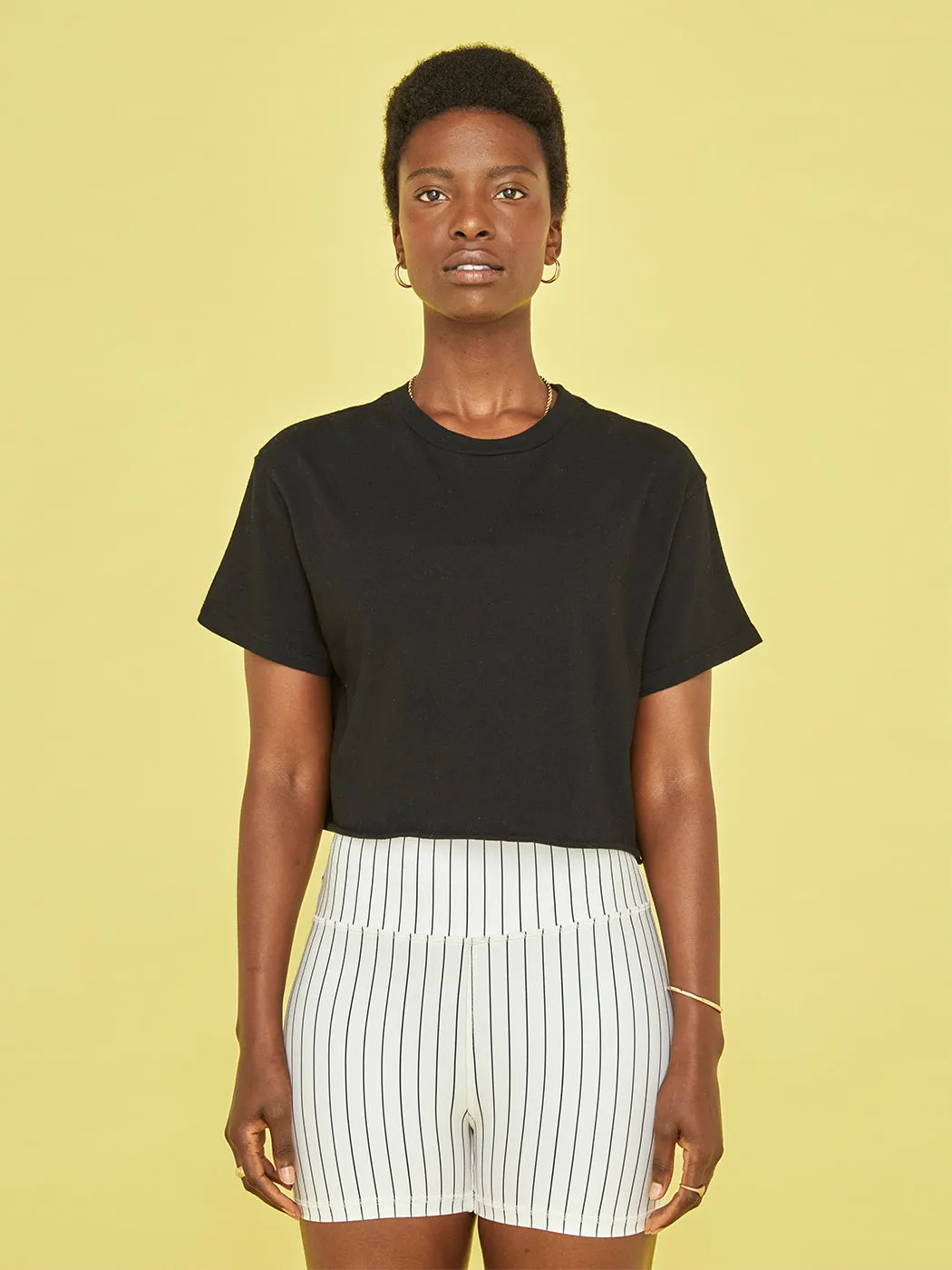 Courtney Crop Tee - Black sold by Carbon38 product image thumbnail 4