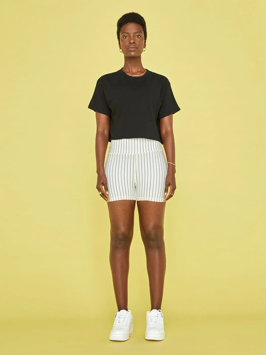 Courtney Crop Tee - Black sold by Carbon38