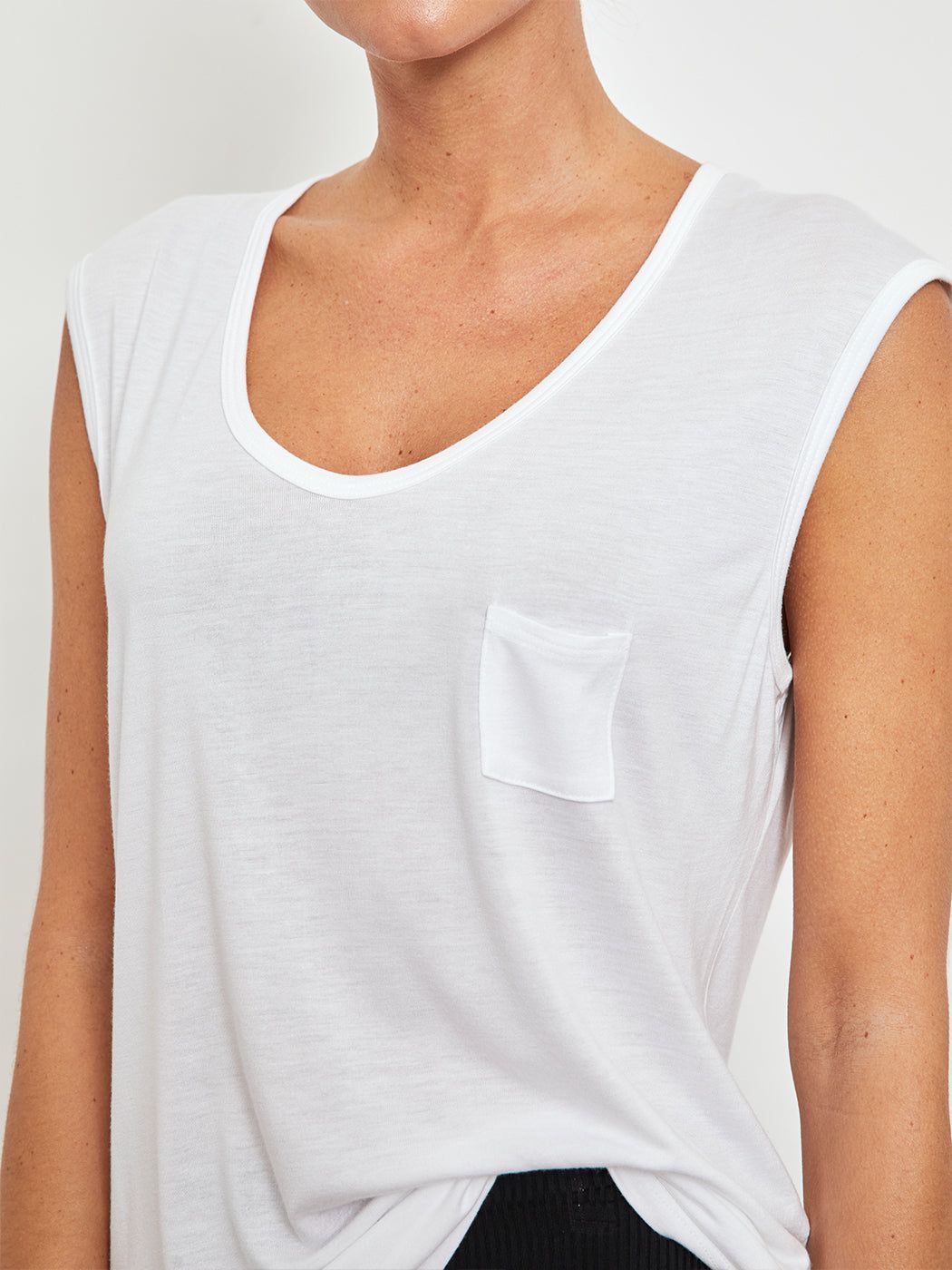 Muscle Tee - White sold by Carbon38 product image thumbnail 3