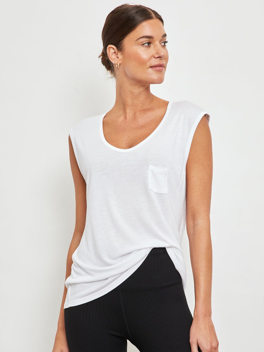 Muscle Tee - White sold by Carbon38 product image thumbnail 2