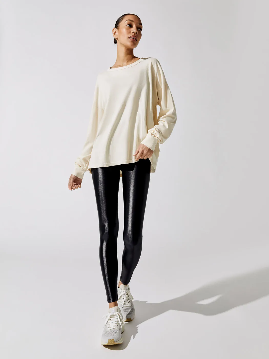 Boyfriend Long Sleeve Tee - Bone sold by Carbon38 product image thumbnail 3