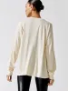 Boyfriend Long Sleeve Tee - Bone sold by Carbon38