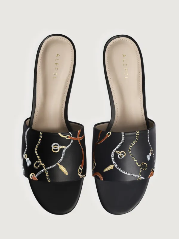 Chain Slides - Black sold by Carbon38