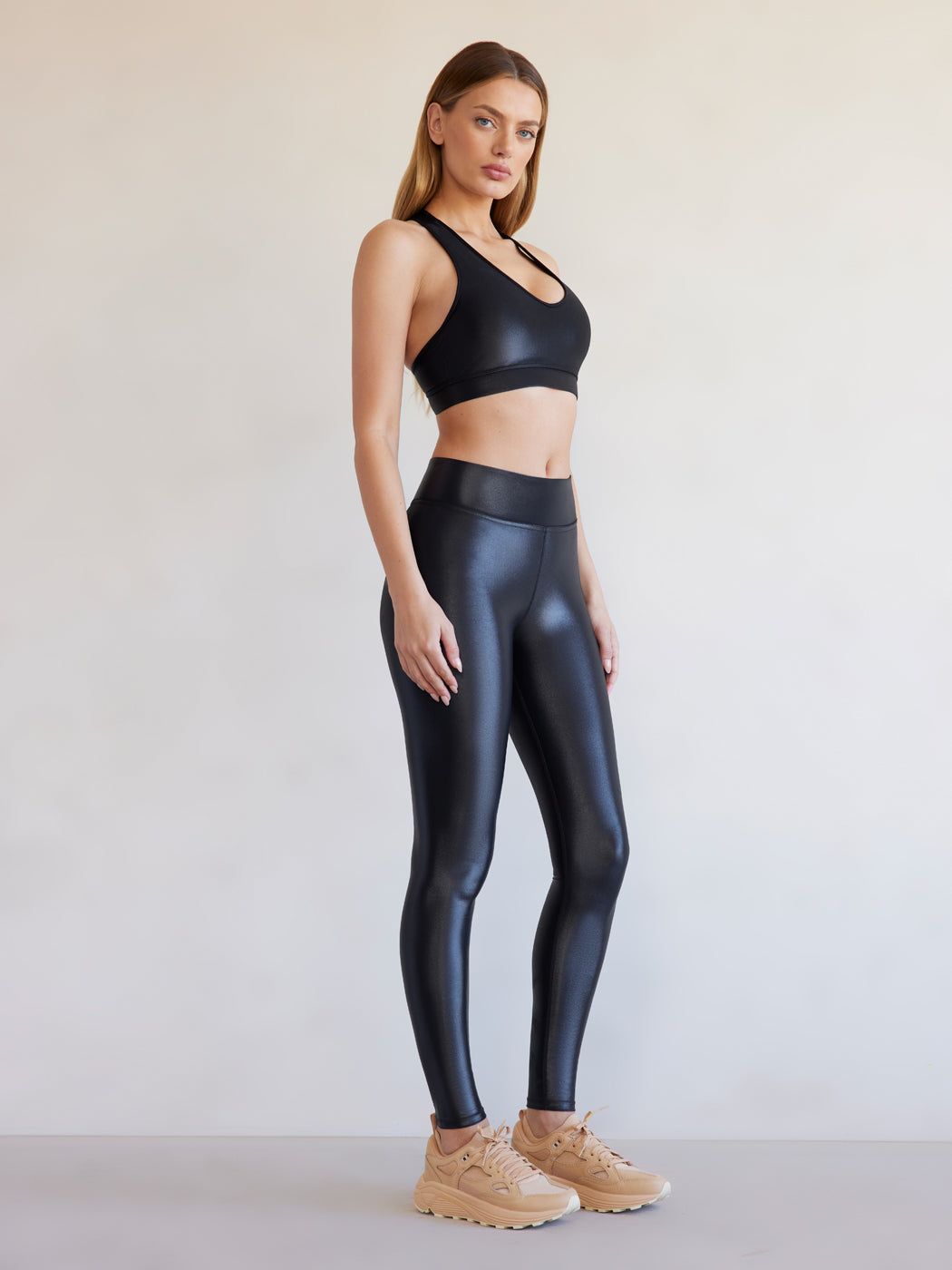 Regular Rise Full-length Legging in Takara Shine - Black sold by Carbon38 product image thumbnail 3