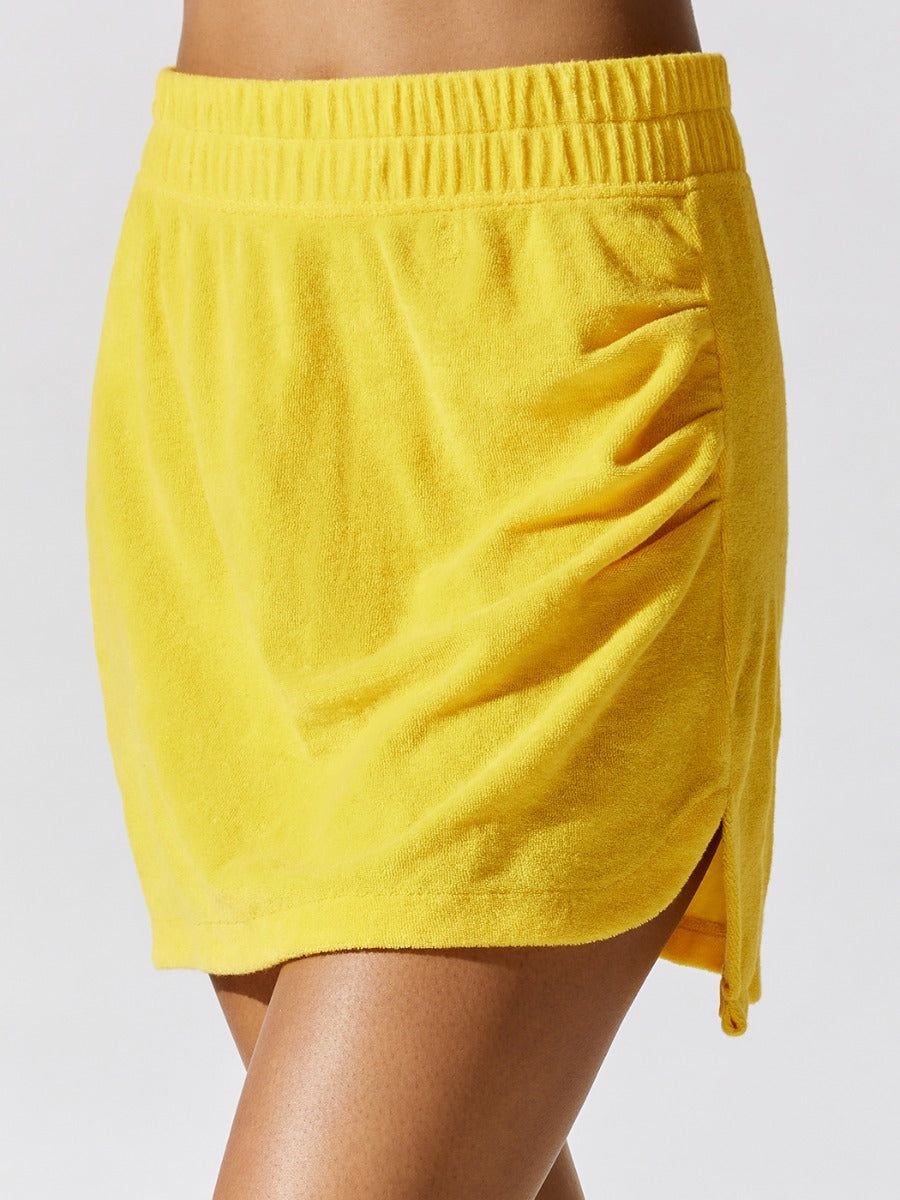 Micro Terry Slim Skirt - Sunshine Yellow sold by Carbon38 product image thumbnail 4