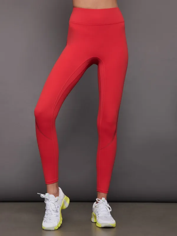 Center Stage Contrast Legging - Lollipop/Tango Red sold by Carbon38