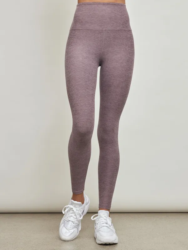Spacedye Caught In the Midi High Waisted Legging - Silverberry Heather sold by Carbon38