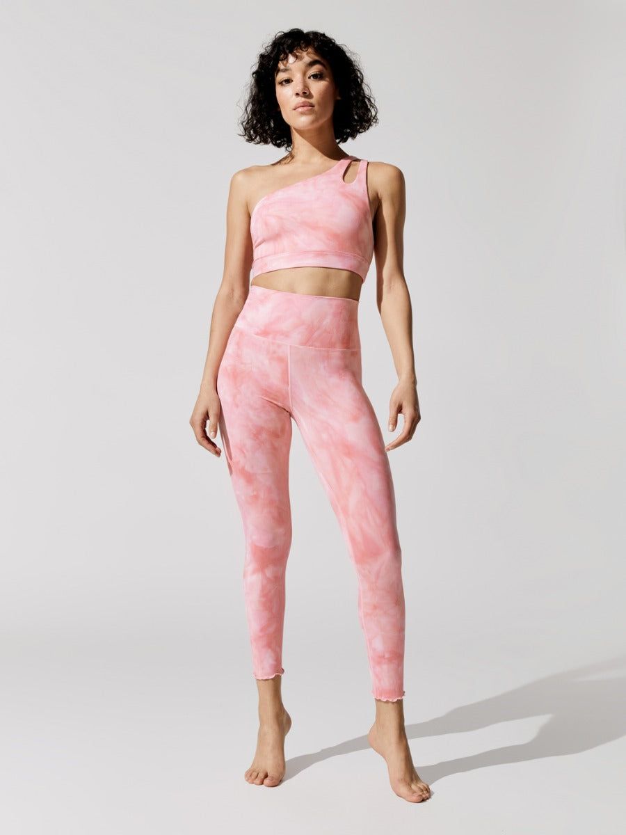 Super Soft Tie Dye 7/8 Legging - Baby Pink Tonal sold by Carbon38 product image thumbnail 2