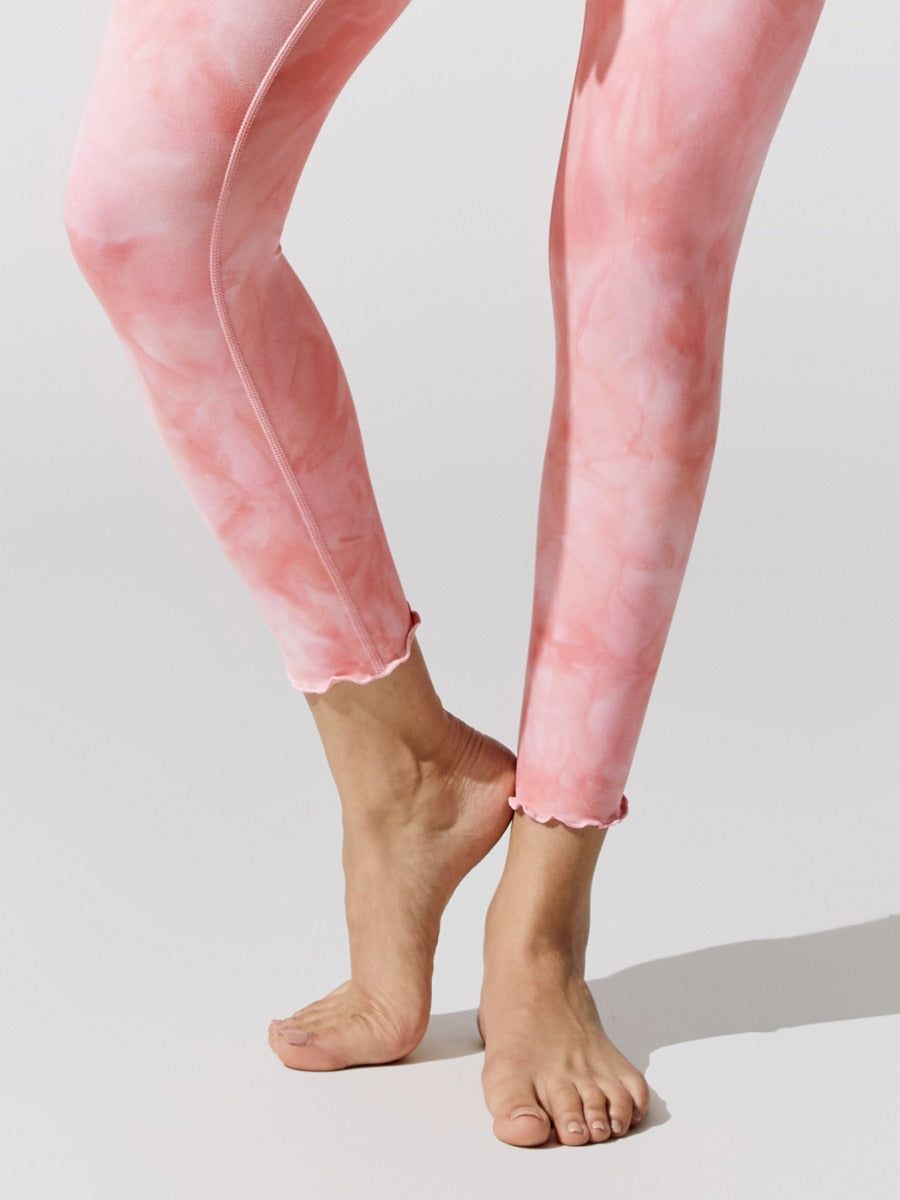 Super Soft Tie Dye 7/8 Legging - Baby Pink Tonal sold by Carbon38 product image thumbnail 5