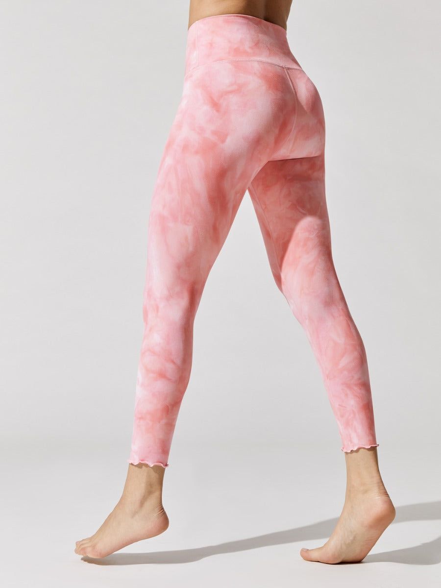 Super Soft Tie Dye 7/8 Legging - Baby Pink Tonal sold by Carbon38 product image thumbnail 3