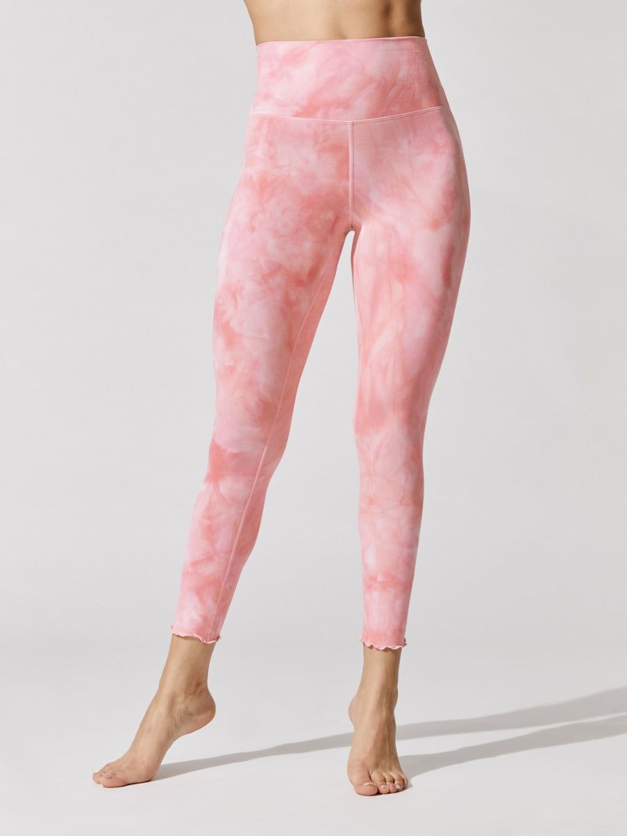 Super Soft Tie Dye 7/8 Legging - Baby Pink Tonal sold by Carbon38 product image thumbnail 4