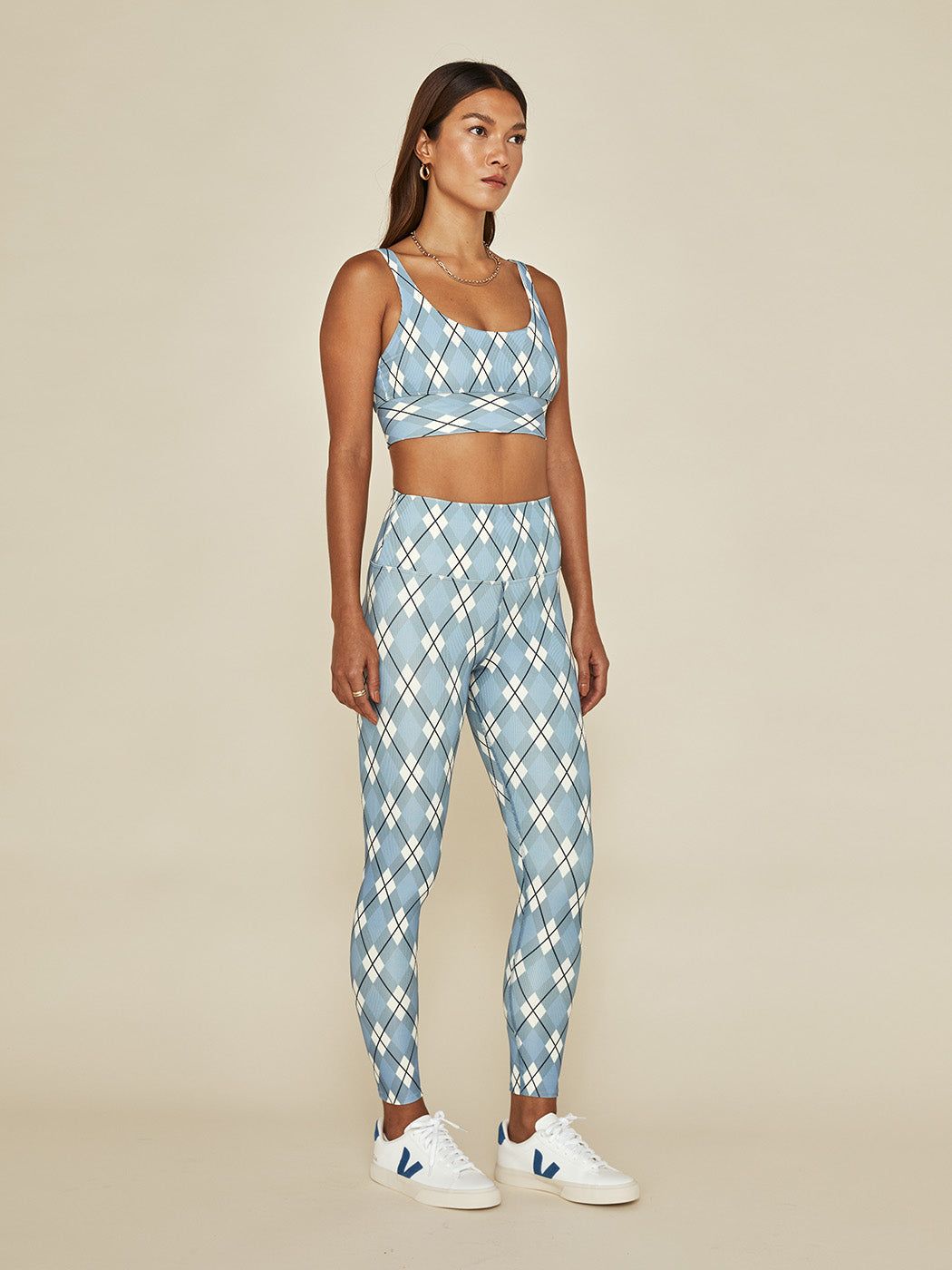Ayla Legging - Ivory Argyle sold by Carbon38 product image thumbnail 3