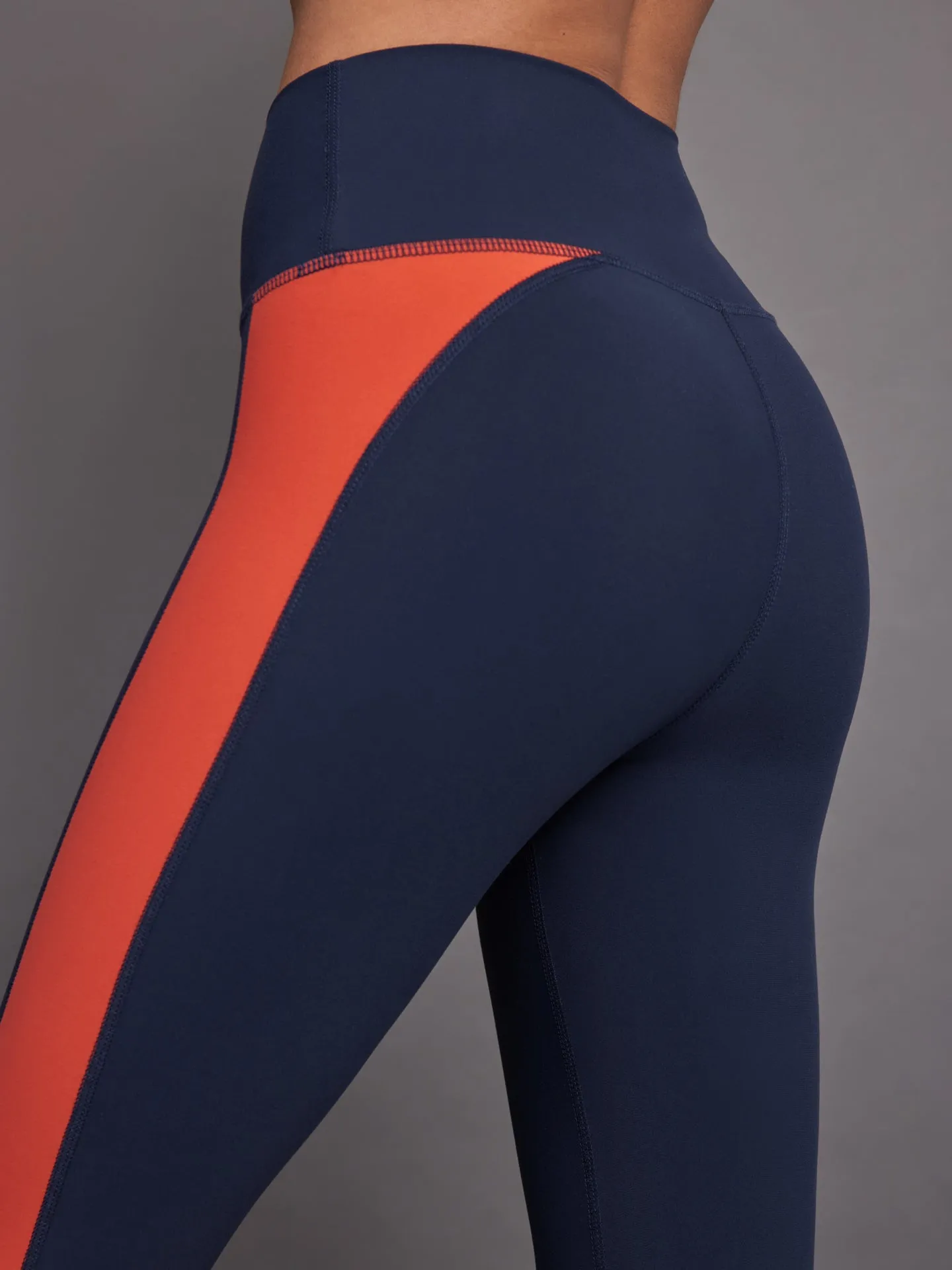 Colorblock Legging in Melt - Navy / Orange sold by Carbon38 product image thumbnail 2