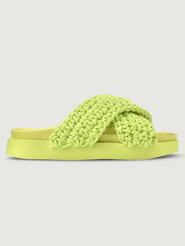 Woven Slide - Lime sold by Carbon38