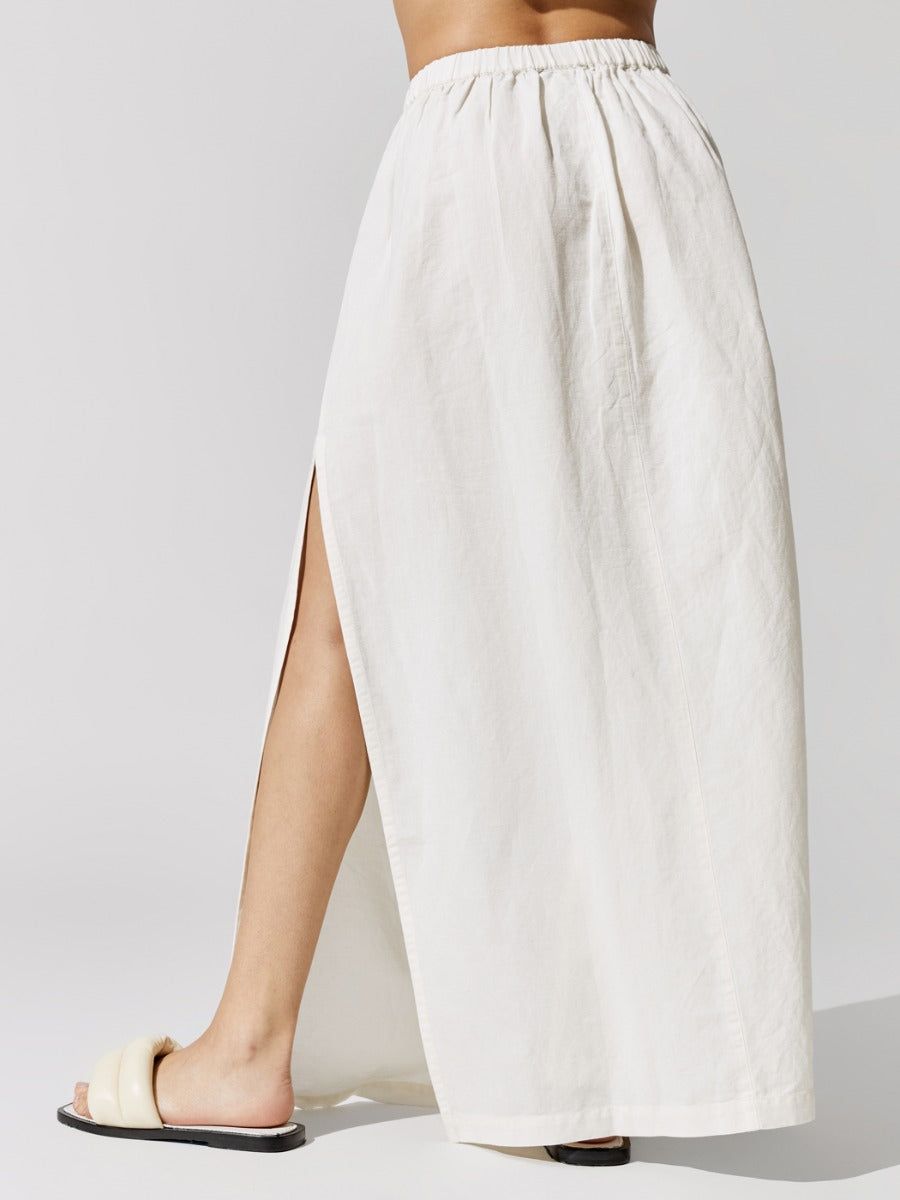 Linen Skirt - Off White sold by Carbon38 product image thumbnail 5