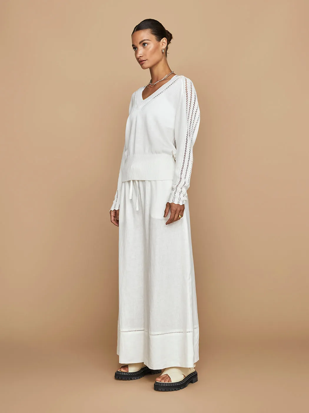 Laila Lace Vee - Ivory sold by Carbon38 product image thumbnail 5