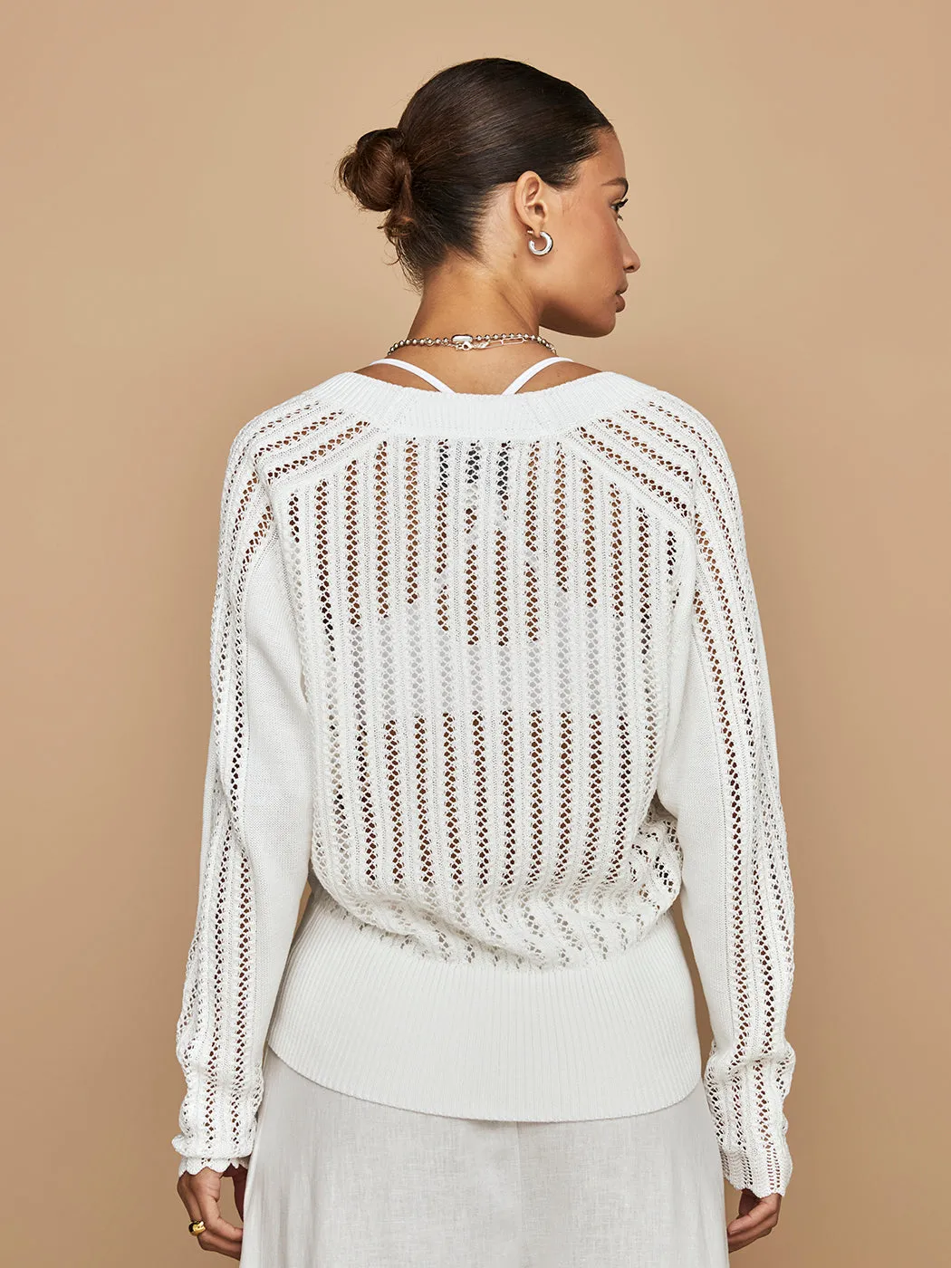 Laila Lace Vee - Ivory sold by Carbon38 product image thumbnail 3