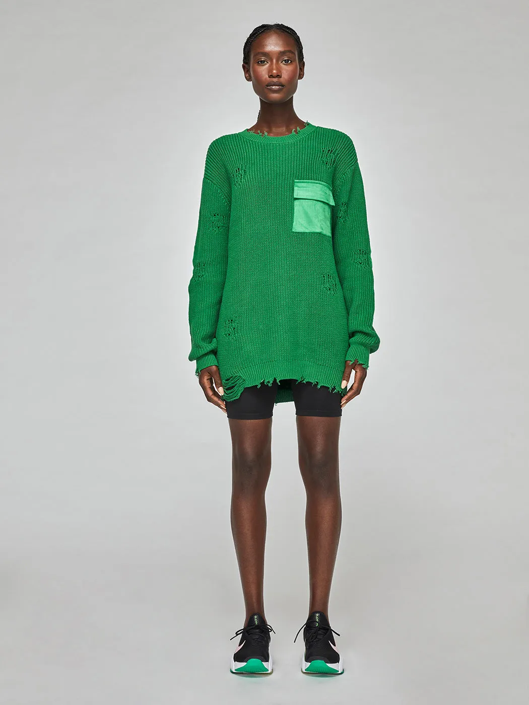 Devin Sweater - Amazon Green sold by Carbon38 product image thumbnail 3