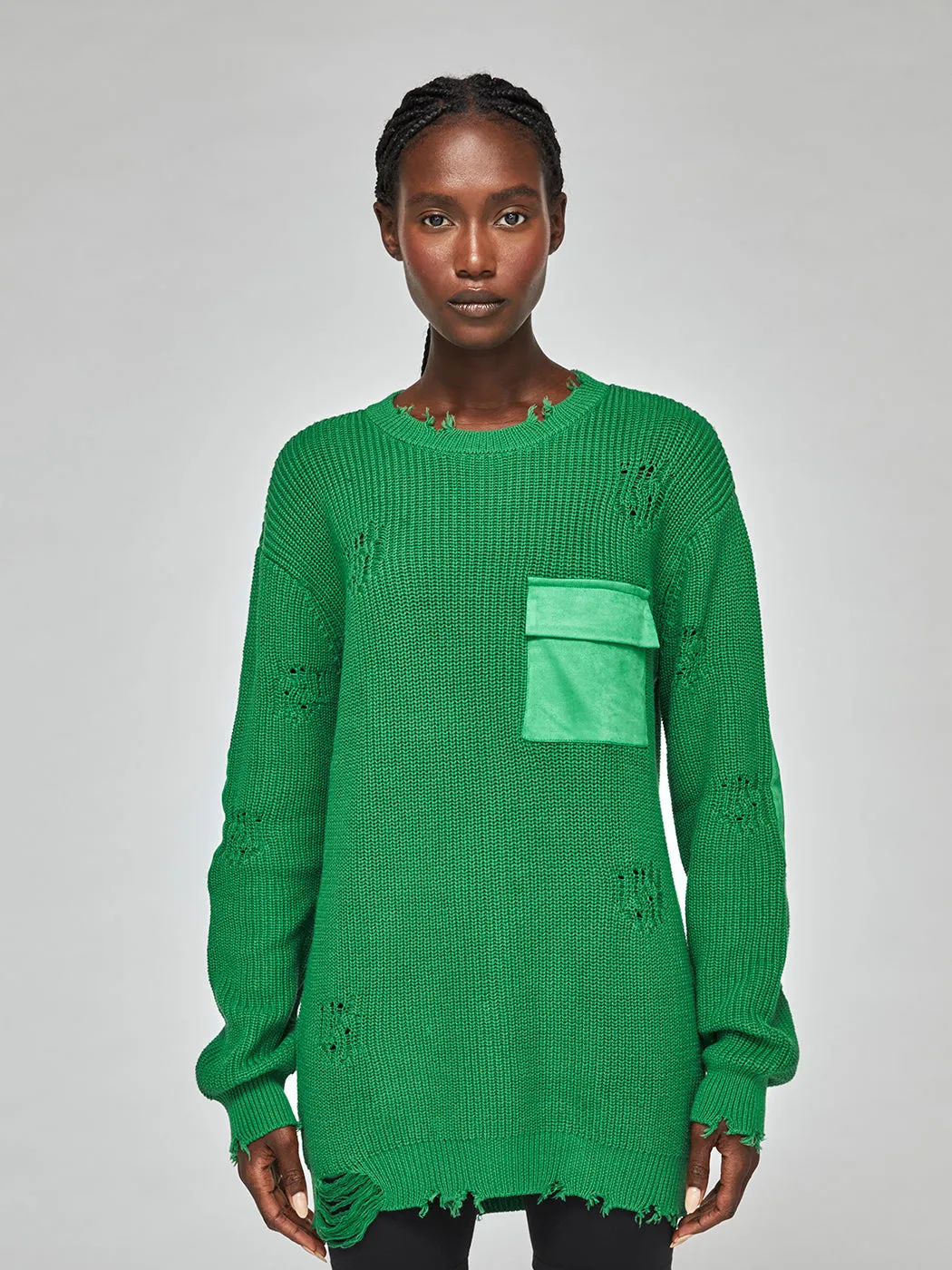 Devin Sweater - Amazon Green sold by Carbon38