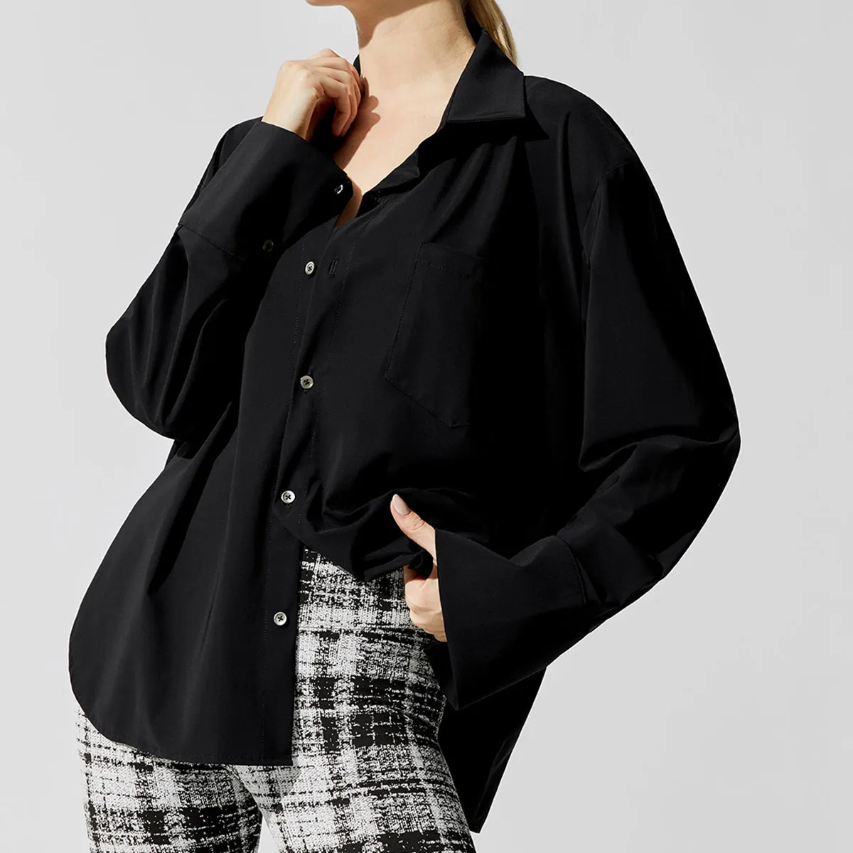 Oversized Shirt - Black sold by Carbon38 product image thumbnail 4