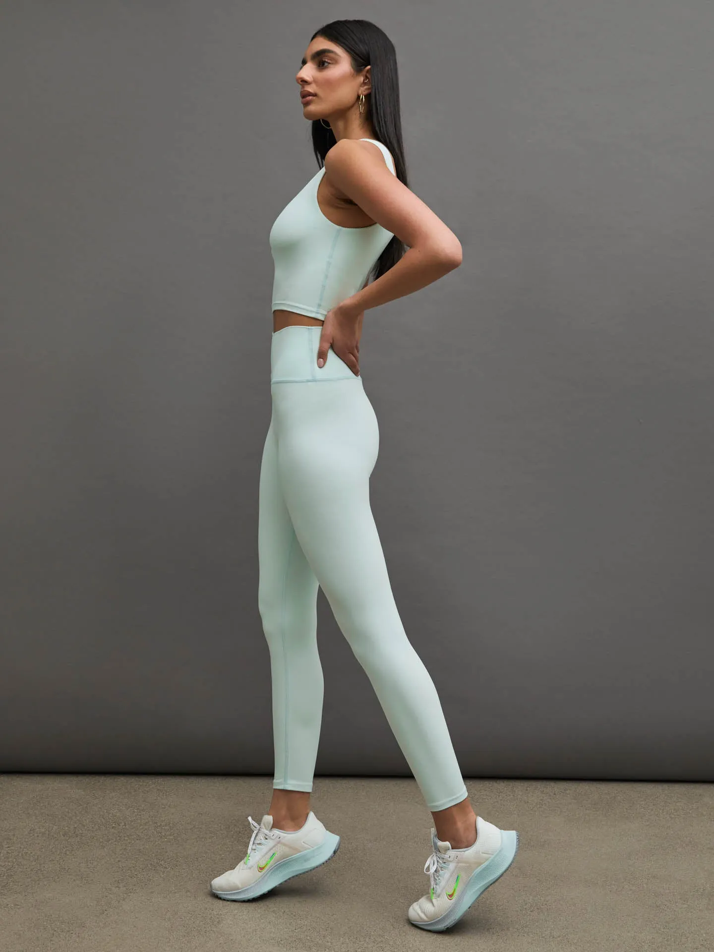 V-Neck Longline Bra in Melt - Clearly Aqua sold by Carbon38 product image thumbnail 3