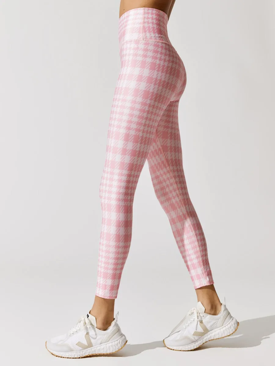 Houndstooth Legging - Candy Pink-White sold by Carbon38