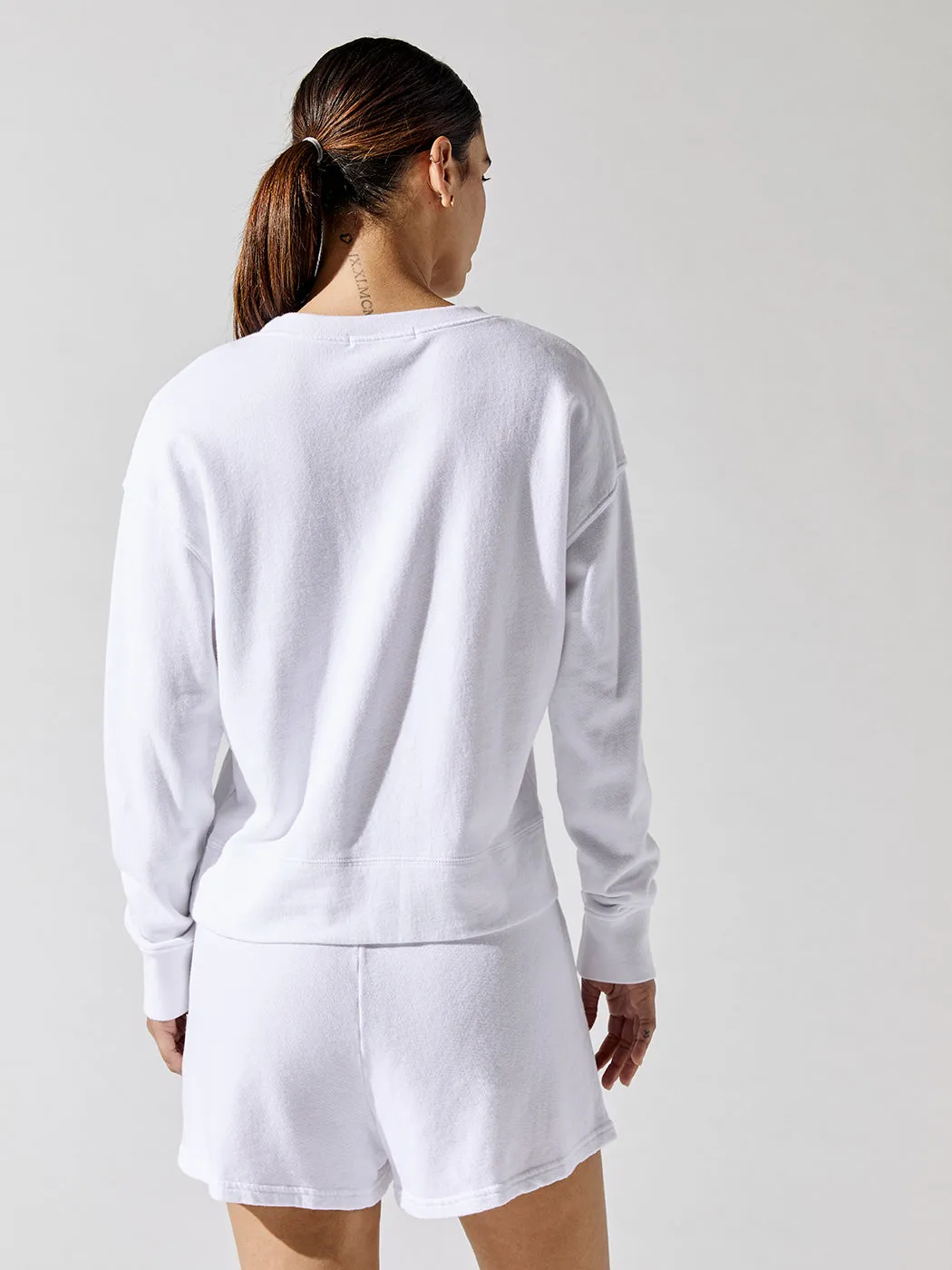 Tyler Pullover Sweatshirt - White sold by Carbon38 product image thumbnail 2