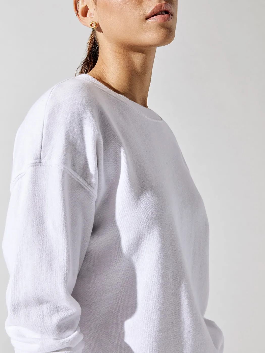 Tyler Pullover Sweatshirt - White sold by Carbon38 product image thumbnail 4