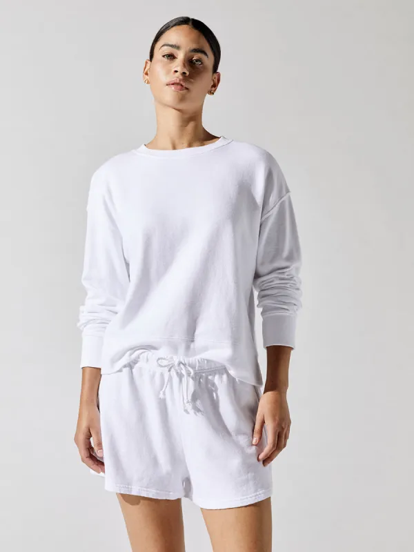 Tyler Pullover Sweatshirt - White sold by Carbon38