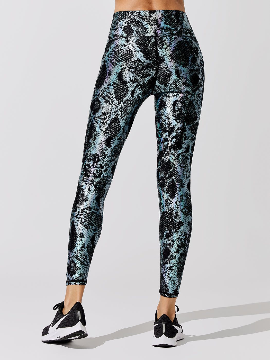 Metallic Snake High Rise Legging - Black Holographic sold by Carbon38 product image thumbnail 3