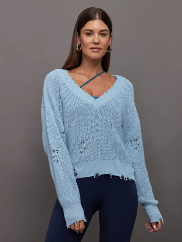 Syd Sweater - Sky Blue sold by Carbon38