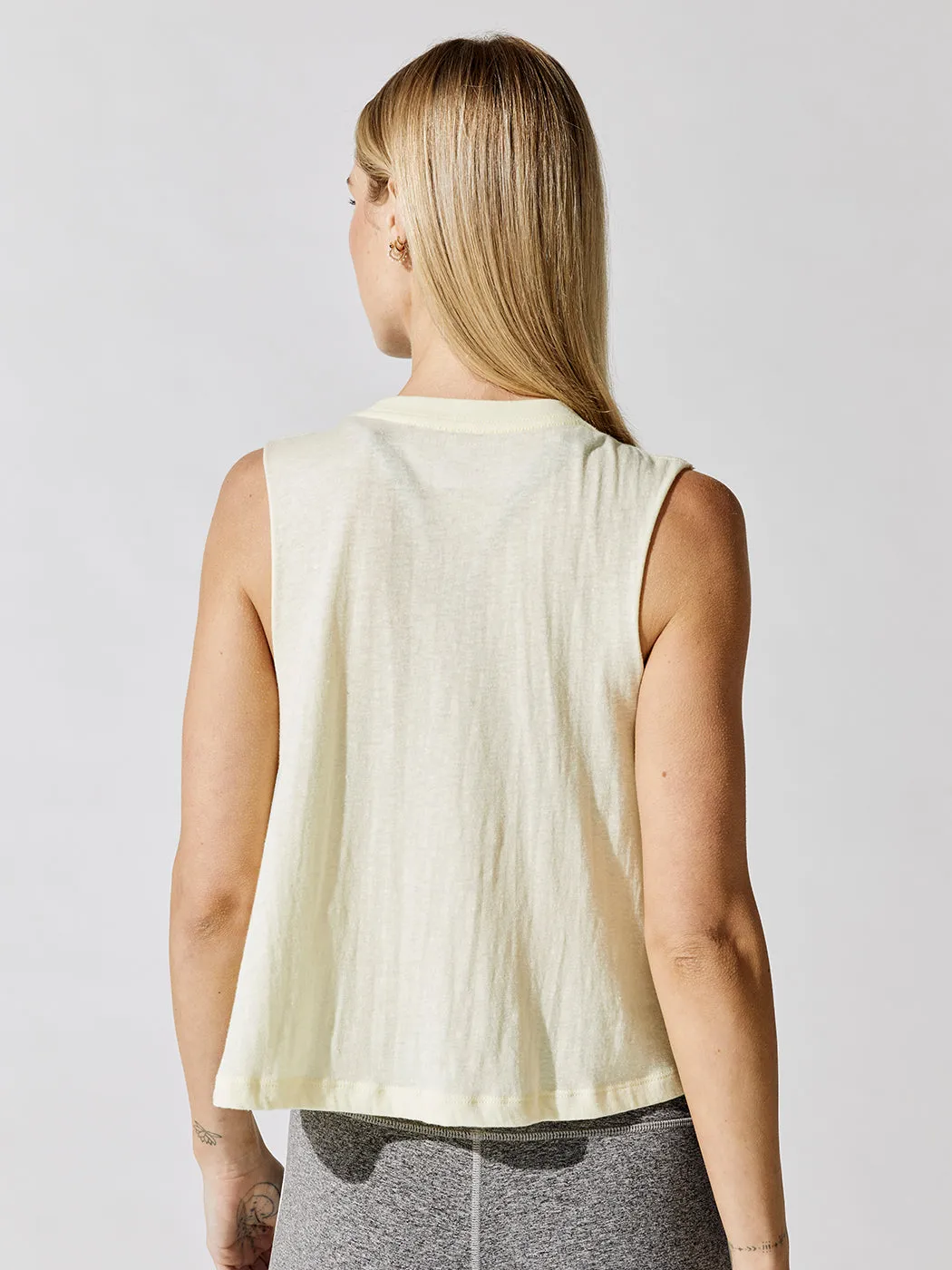 Good Karma Crop Tank - Limoncello sold by Carbon38 product image thumbnail 2