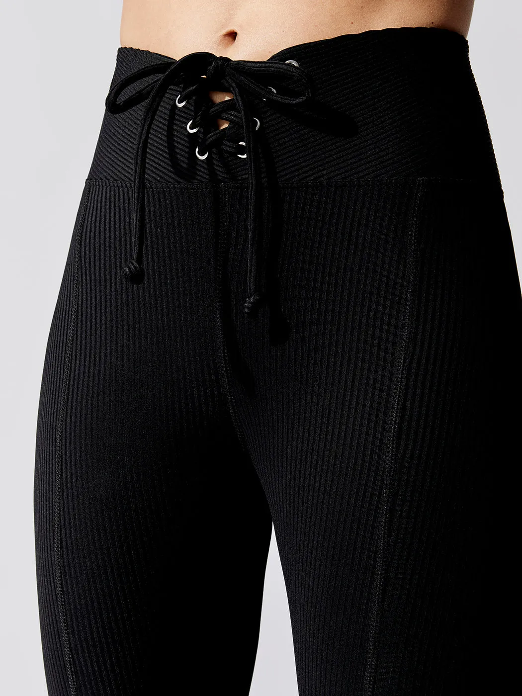 Ribbed Football Legging - Black sold by Carbon38 product image thumbnail 3