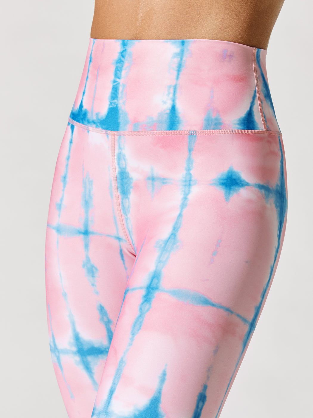 Printed High Rise 7/8 Legging - Shibori Plaid Print sold by Carbon38 product image thumbnail 5