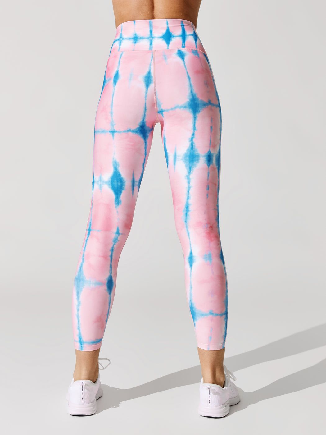 Printed High Rise 7/8 Legging - Shibori Plaid Print sold by Carbon38 product image thumbnail 3