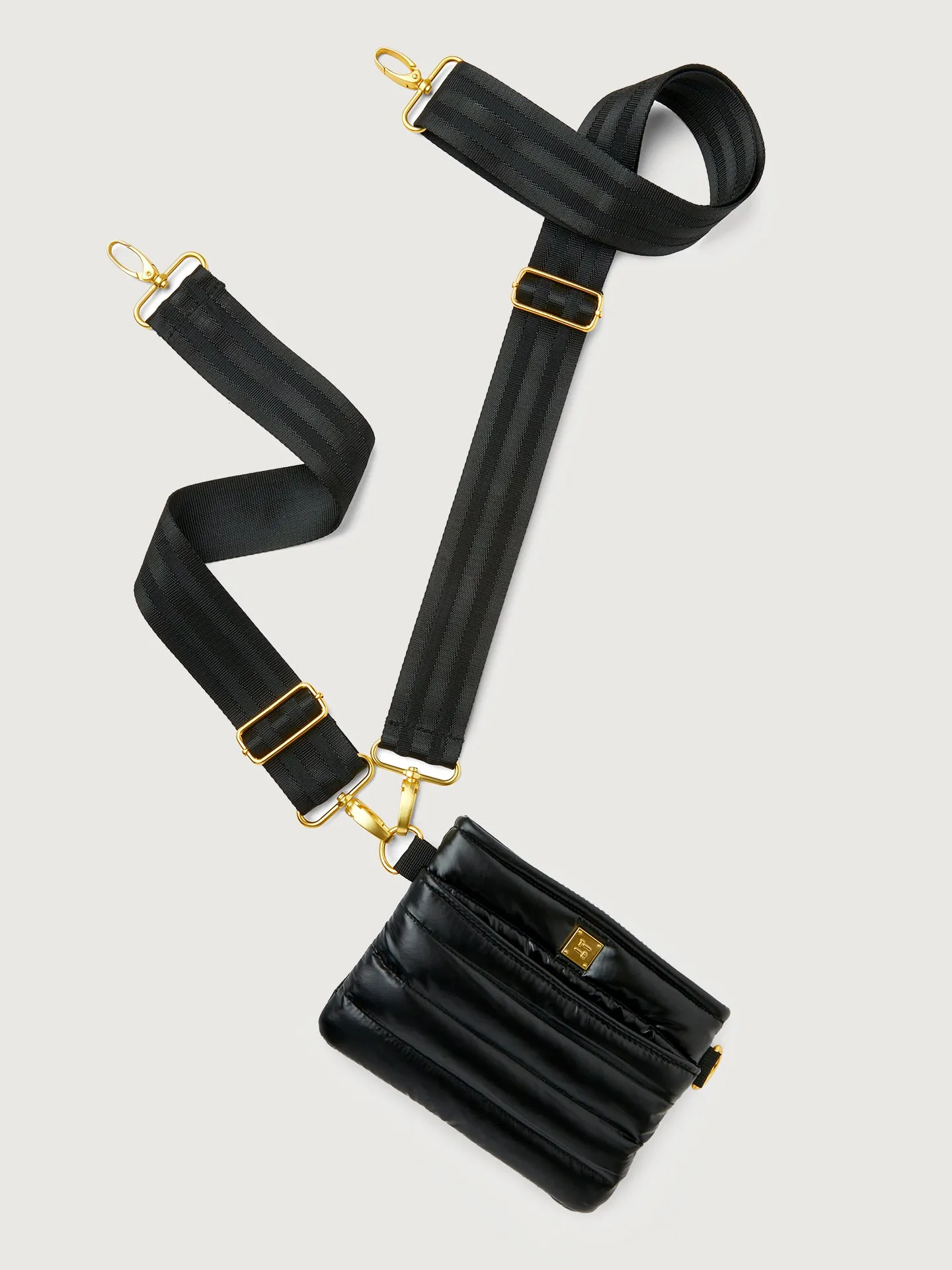 The Original Bum Bag Crossbody - Pearl Black / Black Web/Gold hardware sold by Carbon38 product image thumbnail 3