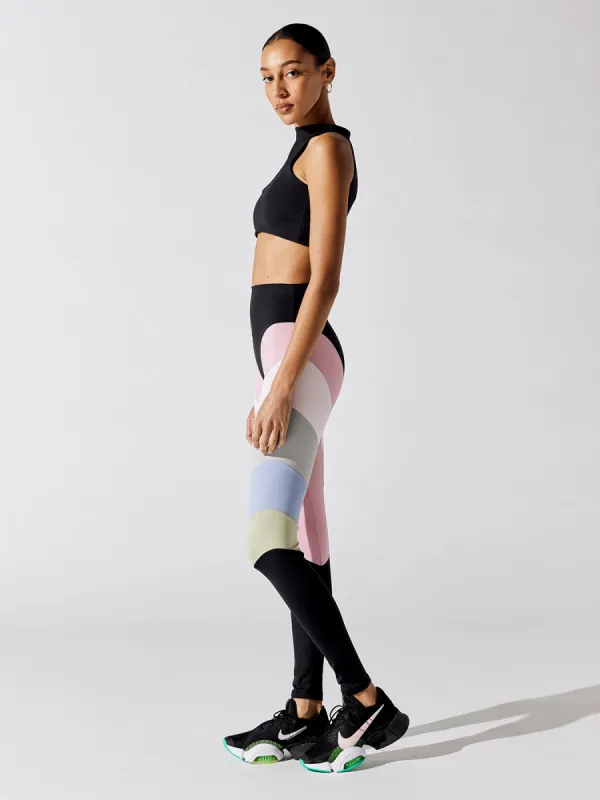 Rainbow Legging New - Black Pastel sold by Carbon38