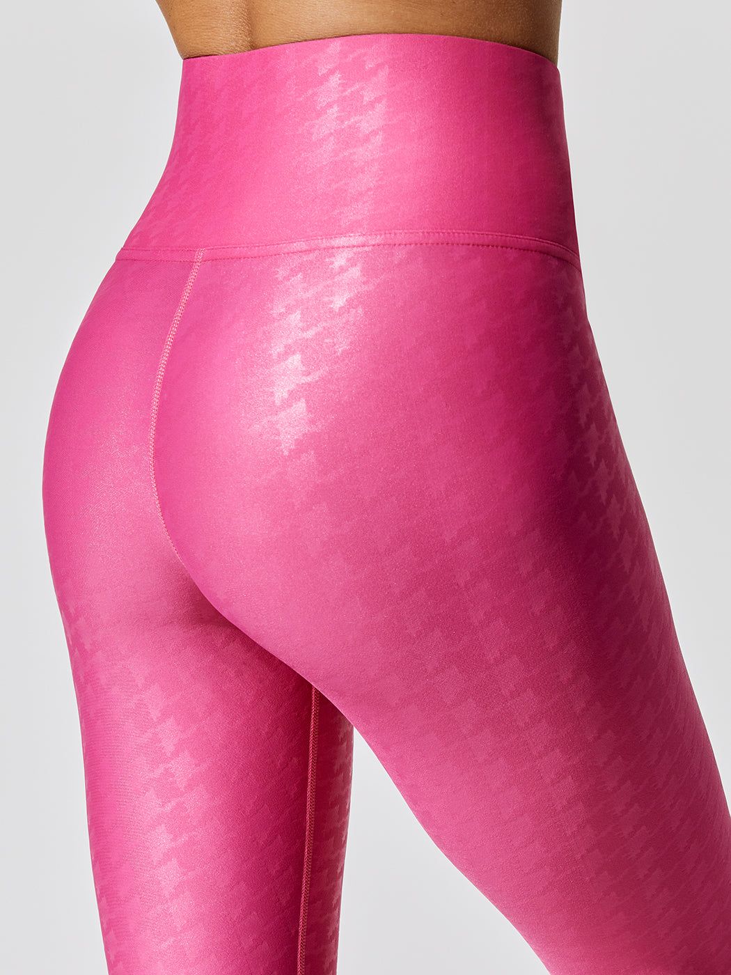 High Rise 7/8 Legging in Houndstooth Takara Shine - Hyper Pink sold by Carbon38 product image thumbnail 3
