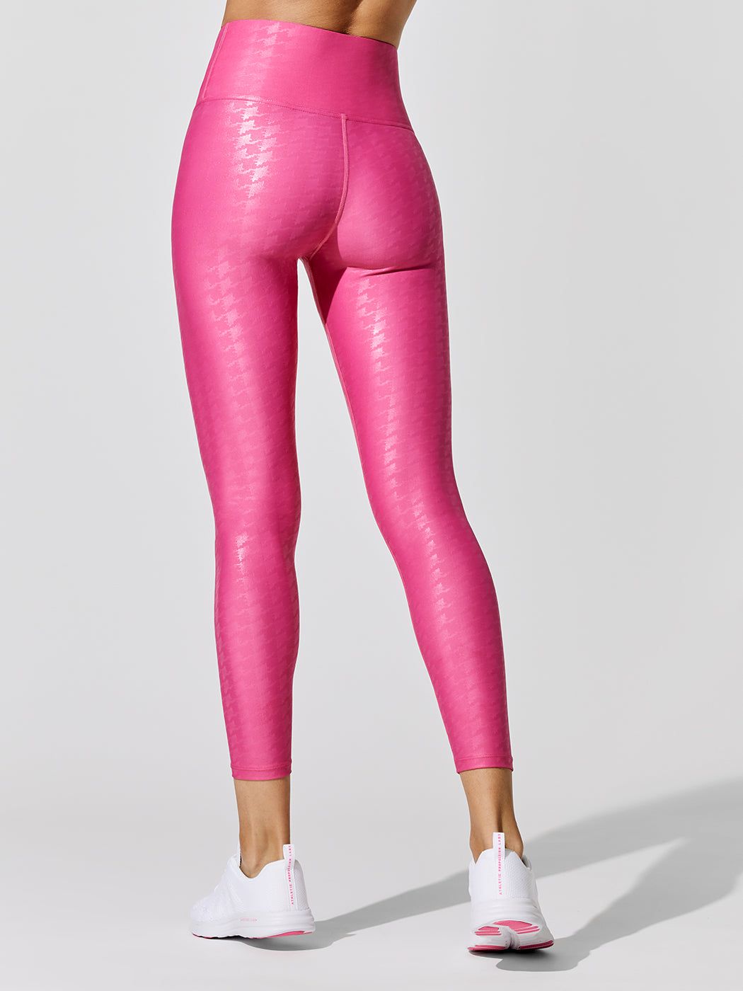 High Rise 7/8 Legging in Houndstooth Takara Shine - Hyper Pink sold by Carbon38 product image thumbnail 5