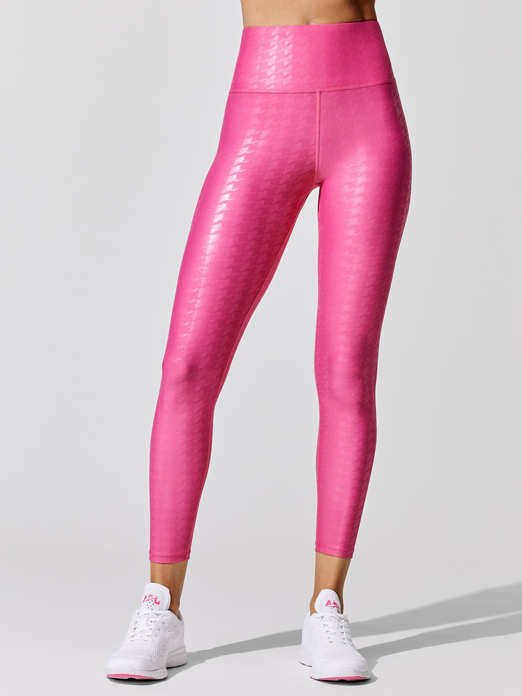 High Rise 7/8 Legging in Houndstooth Takara Shine - Hyper Pink sold by Carbon38 product image thumbnail 4
