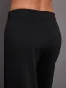 Pintuck Knit Pant in Interlock - Black sold by Carbon38